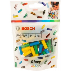 Bosch 2608002005 Клеевые стержни для Gluey 7x20 мм 70 шт. цветные