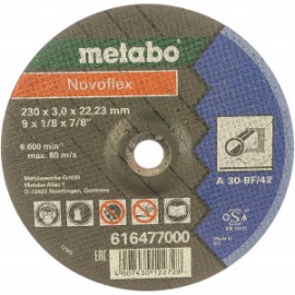 Круг отрезной Novoflex по металлу (230x22,2 мм; вогнутый) А 30 Metabo 616477000