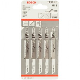 Bosch 2608630014 Пилка для лобзика 5 шт. HCS T101 BR