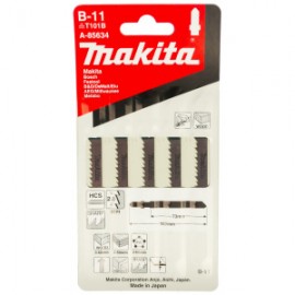 Набор пилок для лобзика по дереву 5 шт. (75х2,8 мм) Makita A-85634