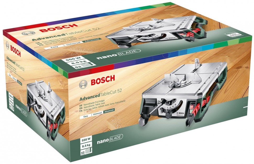Bosch 0603B12000 Распиловочный станок AdvancedTableCut 52, 550 Вт
