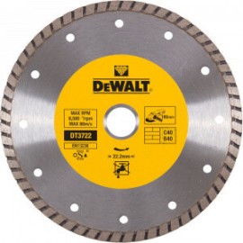 Диск алмазный отрезной Turbo (180х22.2 мм) для УШМ DeWALT DT 3722