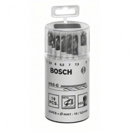 Bosch 2607018361 Набор сверл по металлу 19 шт. (1-10 мм; HSS-G)