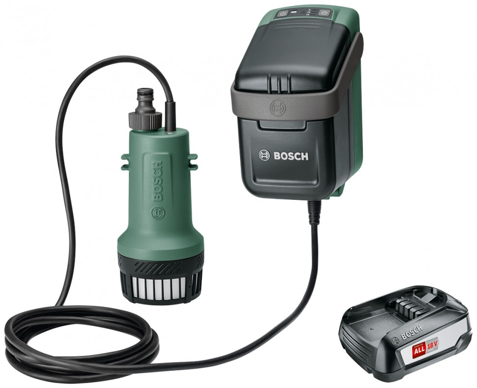 Bosch 06008C4200 Садовый насос GardenPump 18 (с аккумулятором)