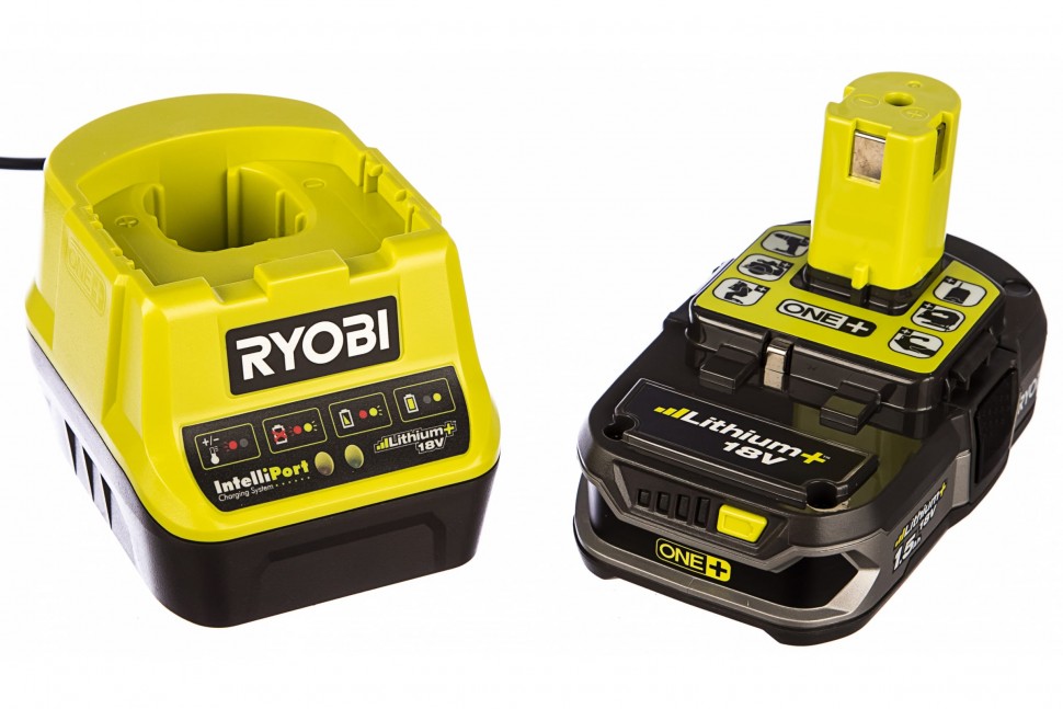 Набор Ryobi ONE+ RC18120-115 5133003357 аккумулятор (18 В; 1.5 А*ч; Li-Ion) и зарядное устройство RC18120
