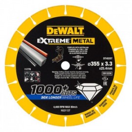 Алмазный диск отрезной по металлу 355x25 мм DEWALT DT40257