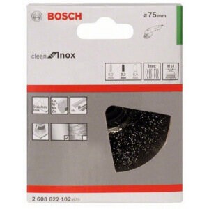 Bosch 2608622102 Щетка круглая (75 мм; М14) INOX