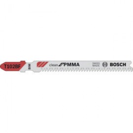 Bosch 2608636780 Пилки CleanPMMA (92 мм; тип T102BF; 3 шт.) для лобзика