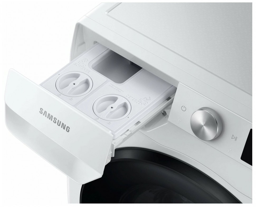 Samsung Стиральная машина с сушкой WD90T634DBE/S7, белый/черный