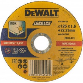 Круг отрезной 125x22.2x1.6 мм, тип 4 Dewalt DT43906