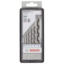 Bosch 2607010529 Набор сверл по металлу Robust Line 6 шт. (2-8 мм; HSS-G)