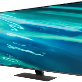 Samsung 50" Телевизор QE50Q80AAU 2021 QLED, HDR RU, черный