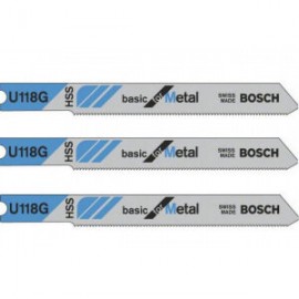 Bosch 2608631770 Пилки для лобзика по металлу (52 мм; 3 шт.) U118G