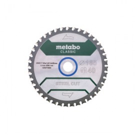 Пильный диск по металлу 165x20 мм, Z40, WZ 4 Metabo SteelCutClassic 628273000