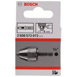 Bosch 2608572072 Патрон быстрозажимной для аккумуляторных шуруповертов (1-6 мм; 1/4