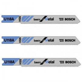 Bosch 2608631511 Пилки для лобзика по металлу (62 мм; 3 шт.) U 118A