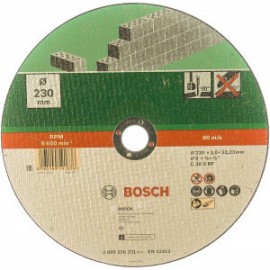 Bosch 2609256331 Круг отрезной по камню для УШМ (230х22,2х3 мм; прямой)