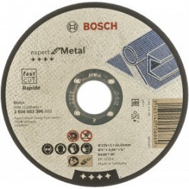 Bosch 2608603396 Круг отрезной по металлу 125х22.2х1 мм, прямой