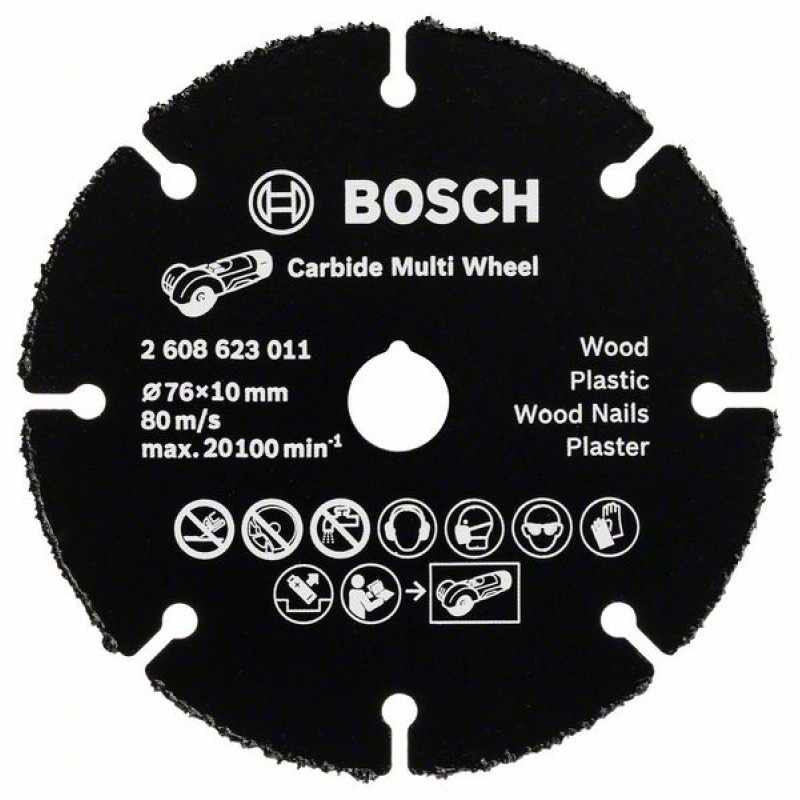 Bosch 2608623011 Твердосплавный диск для GWS 10,8-76 V-EC (76х10 мм)