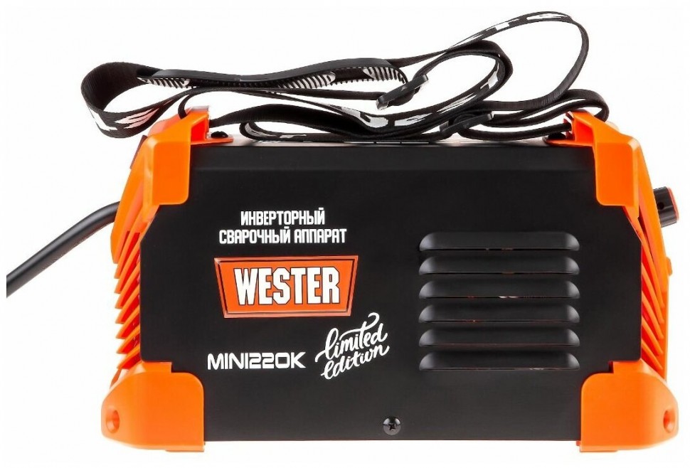 Сварочный инвертор WESTER MINI220K Limited Edition 30-220A 155В ПВ60% 1.6-5.0мм 608843