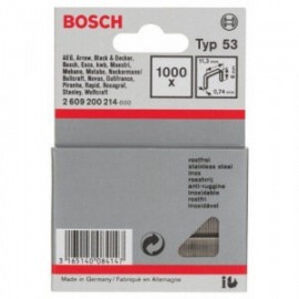 Bosch 2609200214 Скобы для степлеров 1000 шт. (6 мм; Тип 53)
