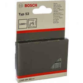Bosch 1609200366 Скобы плоские 1000 шт. для степлера (0,74х11,4х10 мм)