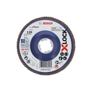 Bosch 2608619212 Шлифовальный круг лепестковый X571 X-LOCK (125 мм; G120)