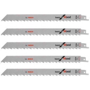 Bosch 2608650678 Полотна для ножовочной пилы 5 шт. (225х19х1.25 мм) по дереву S1111K
