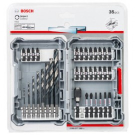 Bosch 2608577148 Набор ударных бит и сверл по металлу Impact Control (кейс L) 35 предметов