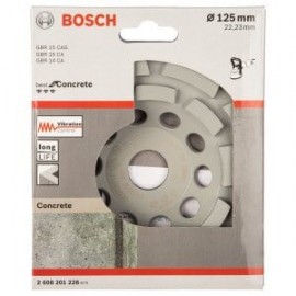 Bosch 2608201228 Алмазная чашка двухрядная по бетону (125х22.2 мм)