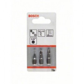 Bosch 2607001766 Набор бит Extra Hart 3 шт. (LS/PH/PZ; 25 мм)