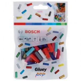 Bosch 2608002011 Клеевые стержни (7 x 20 мм; 70 шт; цветные) для Gluey POP