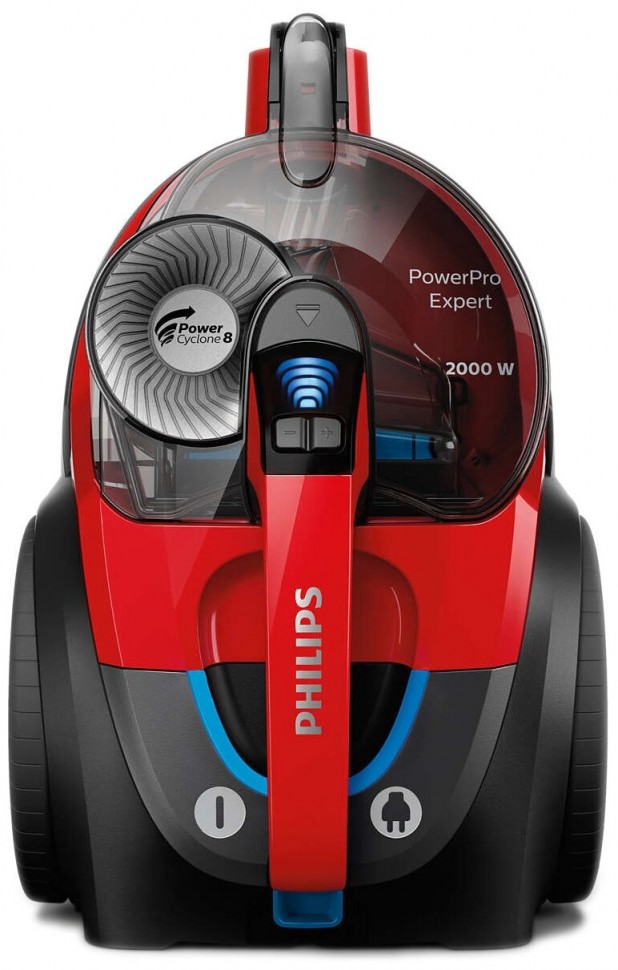 Philips Пылесос FC9728 PowerPro Expert, красный цвет 