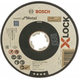 Bosch 2608619254 Диск отрезной Expert for Metal X-LOCK (125x1.6x22.23 мм; прямой)
